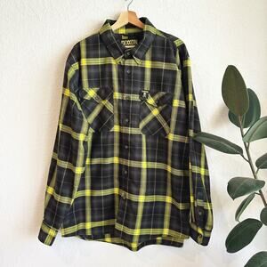 Dixxon Flannel Mens Rancid Button Up Flannel XXL Long Sleeve Punk Grunge Skater